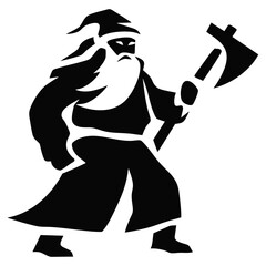 Santa Claus With Battle Axe