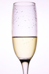 Champagne on classic champagne glass
