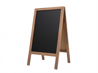 Charming blank sandwich board, perfect for showcasing your cafe's daily specials or advertising a unique event with rustic appeal and professional design
