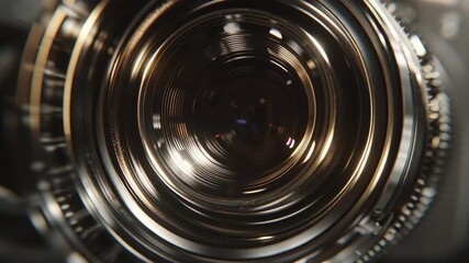 Dynamic close-up of a futuristic machine reveals intricate details and captivating motion effects - Powered by Adobe