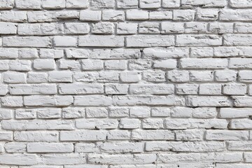 Obraz premium Whitewashed brick wall texture