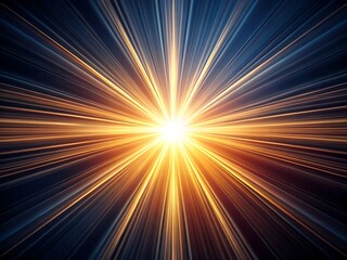 Obraz premium Bright light explosion with radiating rays