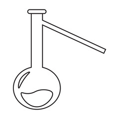Distillation Flask line icon