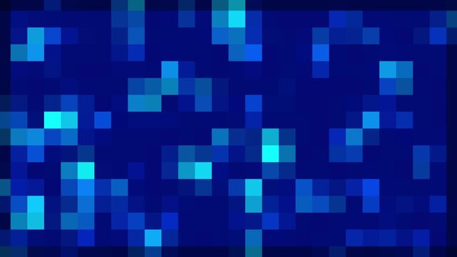 Technology futuristic pattern background. Geometric looping square mosaic animation. High- tech squares animation.