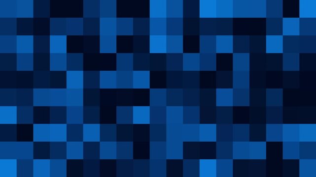 Technology futuristic pattern background. Geometric looping square mosaic animation. High- tech squares animation.