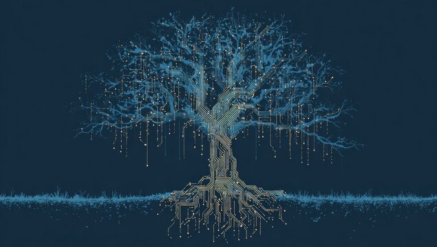 Digital tree of knowledge - Powered by Adobe