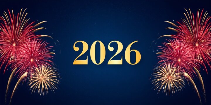 Celebrate the new year with 2026 fireworks display - Powered by Adobe