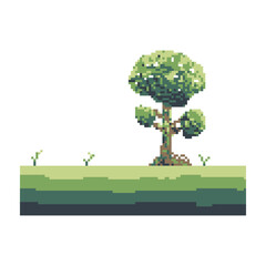 green land terrain pixel art