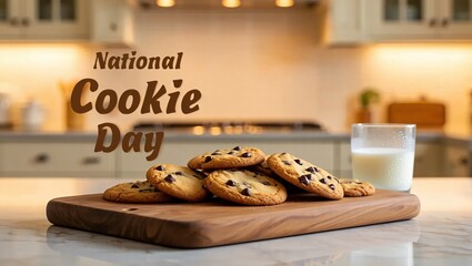 Delicious chocolate chip cookies for national cookie day