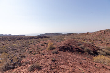 Katutau lava mountains in the Altyn-Emel (or Altyn Emel) national park. Zhetysu region, Kazakhstan.