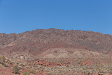 Katutau lava mountains in the Altyn-Emel (or Altyn Emel) national park. Zhetysu region, Kazakhstan.