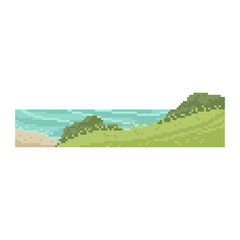 green land terrain pixel art