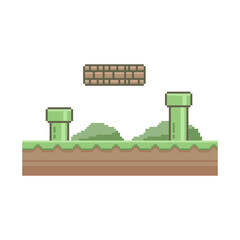 green land terrain pixel art