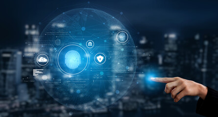 Biometric identity system using fingerprint and facial recognition to secure cloud access, protect...