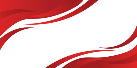 Vibrant red wave abstract background with smooth flowing curves and dynamic gradient shapes, for banners, presentations, posters, business templates, modern layouts, and graphic design projects.