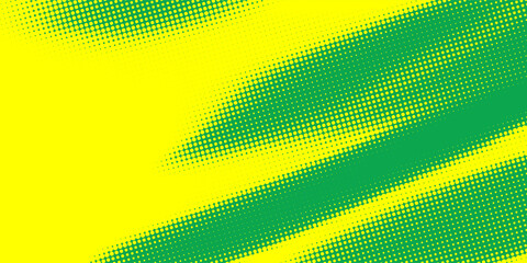 Dots halftone yellow green color pattern gradient texture background.