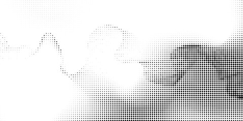 Abstract white and gray color background with halftone effect, dot pattern. Vector illustration.
