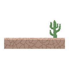desert terrain retro pixel art