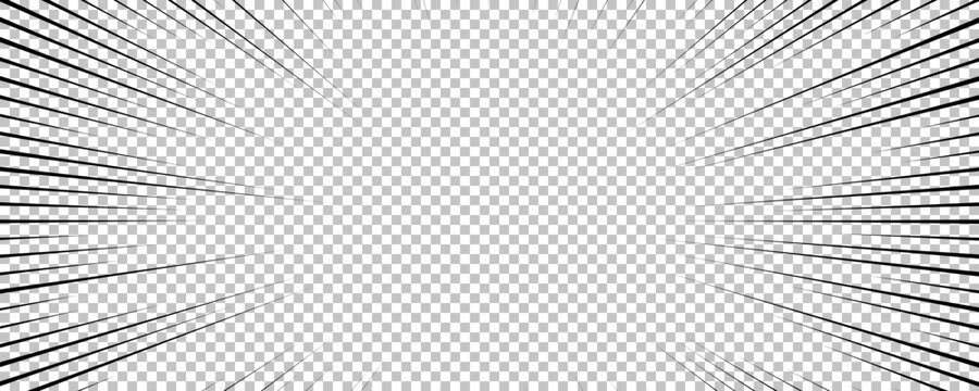 Black comic book transparent background