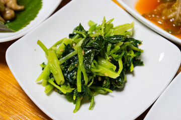 seasoned herb called namul