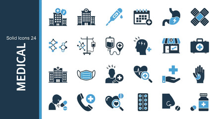 Medical Icons A Comprehensive Set for Healthcare, Clinics, Hospitals, and Medical Professionals
