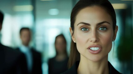 A professional businesswoman in a corporate setting, making decisions and strategizing for the company's future.