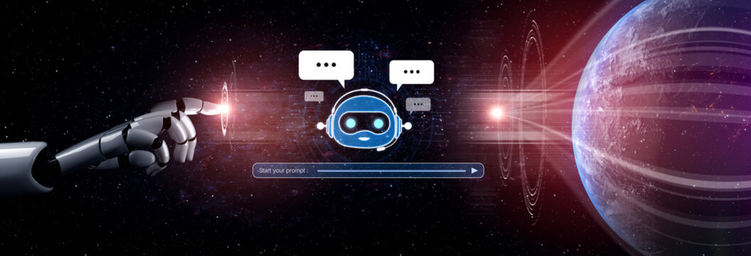 AI chatbot assistant uses LLM and deep learning to deliver smart business support with explainable responses, prompt engineering, and virtual generative intelligence tools. spline - Powered by Adobe