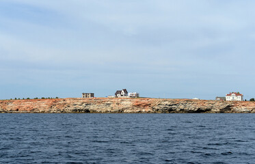 Steep Black Sea coast in Sevastopol