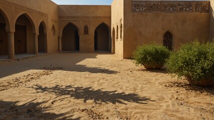 a building with a tree in the middle of it