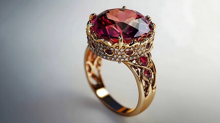 golden ring with diamonds