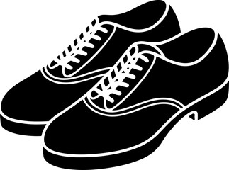 Tap Shoes silhouette vector illustration
