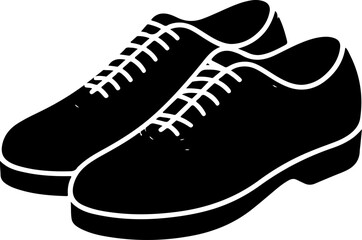Tap Shoes silhouette vector illustration