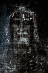 Representation of the Holy Shroud.