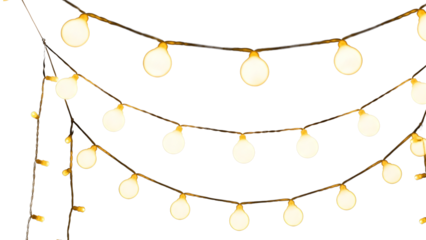 Christmas bulbs twinkle with gentle shine. Wreath light chain wraps celebration invite. Neon sparkle shapes warm visual mood. Transparent light arc highlights festive promo