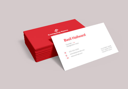 Modern Minimal Business Visiting Card Template for Corporate Branding and Professional Use