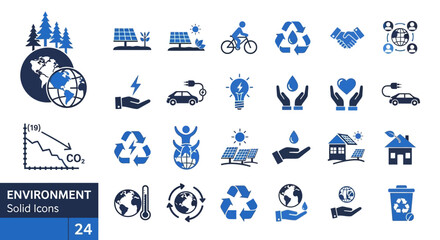 Environment Solid Icons A Comprehensive Collection for Eco-Conscious Design
