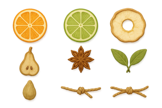 Colorful cookies shaped like fruits and spices create a whimsical dessert display for any celebration