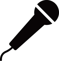 ハンドマイクのアイコン　モノトーン