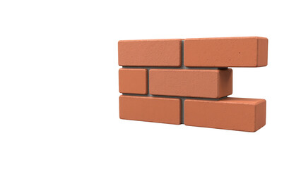 Brick wall construction material building block masonry texture orange color architectural element solid structure