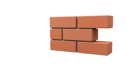 Brick wall construction material building block masonry texture orange color architectural element solid structure
