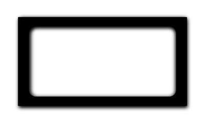 Realistic black gradient rectangle and square frame with shadow vignette and transparent overlay creating a vintage cinematic photo border for modern background design