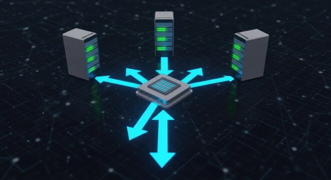 Efficient server distribution network for high performance computing and data flow management today