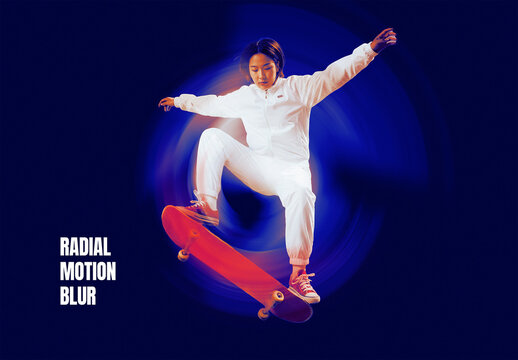 Radial Motion Blur Photo Effect