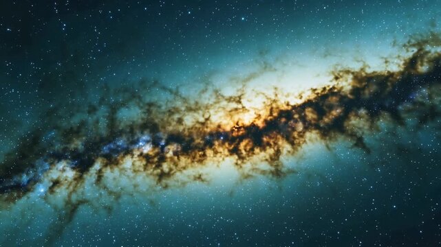 Animation depicting The Big Bang, birth universe. Universe science astronomy Small Magellanic Cloud Galaxy exploration on deep space. 4K Flight Small Magellanic Cloud Galaxy Nubecula Minor