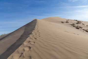 Singing Dune in the Altyn-Emel (or Altyn Emel) national park. Zhetysu region, Kazakhstan.