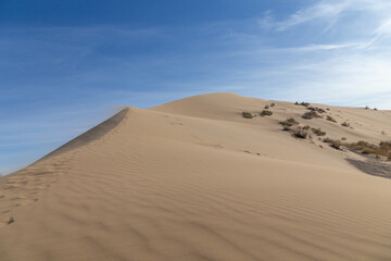 Singing Dune in the Altyn-Emel (or Altyn Emel) national park. Zhetysu region, Kazakhstan.