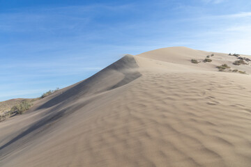 Singing Dune in the Altyn-Emel (or Altyn Emel) national park. Zhetysu region, Kazakhstan.