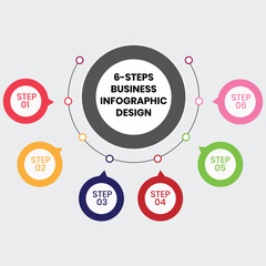 8-Step Circular Business Infographic: Step-by-Step Process Diagram for Strategy, Planning, and Execution

