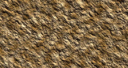 Rough brown rocky stone surface texture with natural rugged details, grunge geological pattern ideal for backgrounds, 3D materials, construction visuals, architectural design, and digital rendering