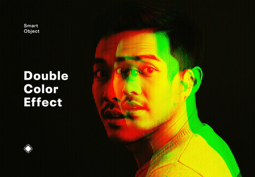 Double Color Exposure Photo Effect